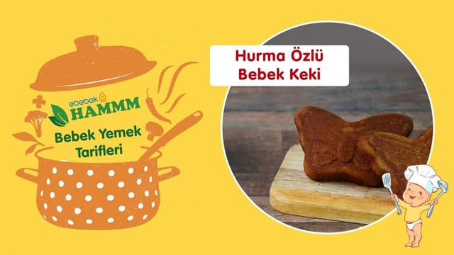 Bebek Yemek Tarifleri-Hurma Özlü Bebek Keki-Şekersiz Bebek Keki Tarifi image