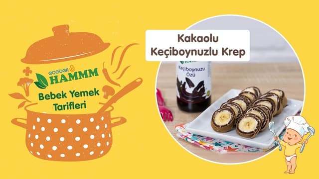Kakaolu Keçiboynuzlu Krep | Bebek Yemek Tarifleri | Hammm Vakti image