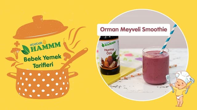 Orman Meyveli Kefirli Smoothie | Bebek Yemek Tarifleri | Hammm Vakti image