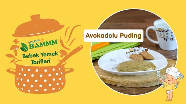 Bebek Yemek Tarifleri | Hammm Vakti | Avokadolu Bebek Pudingi image
