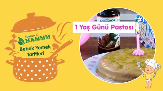 1. Yaş Günü Pastası | Bebek Yemek Tarifleri | Hammm Vakti image