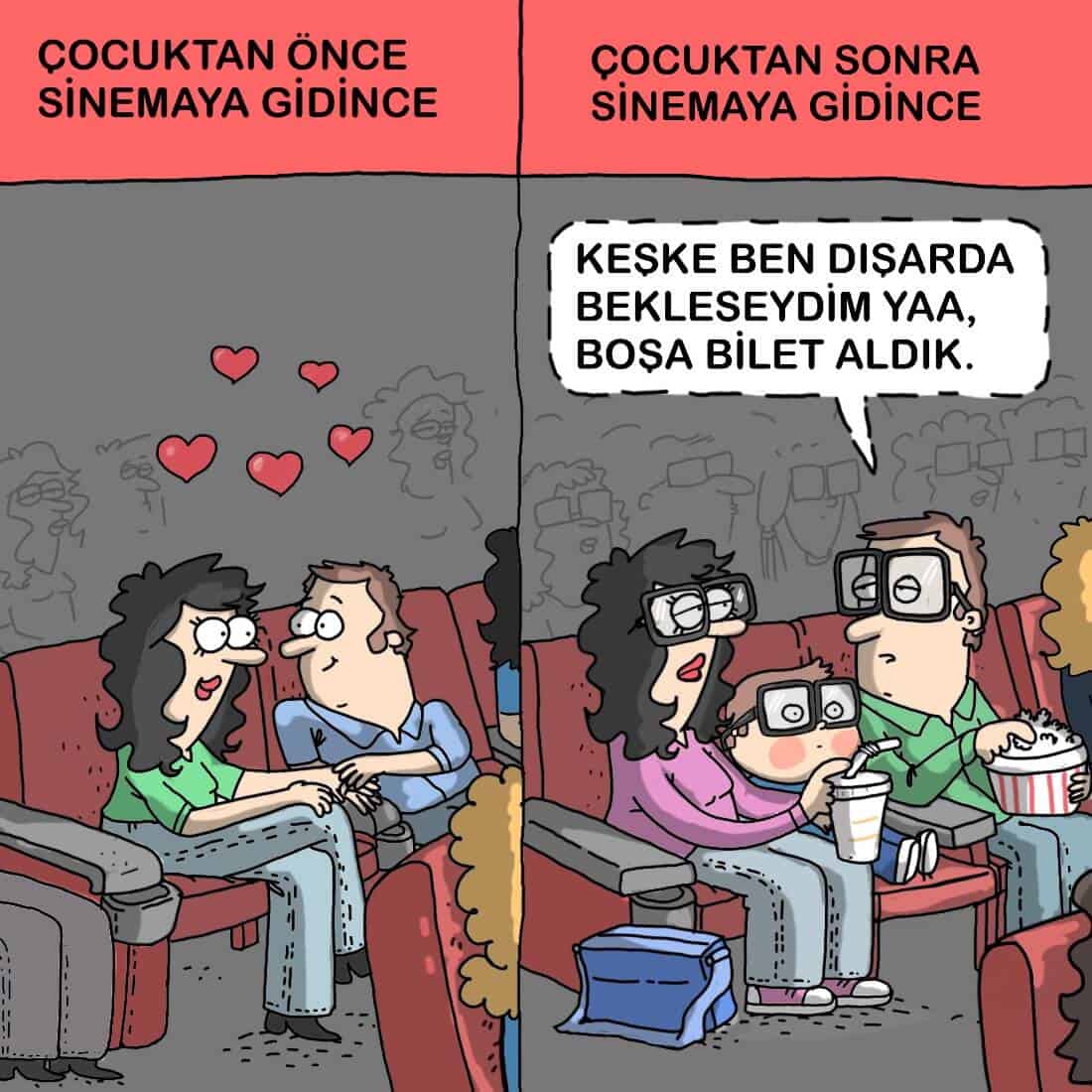 sinemadan önce sinemadan sonra