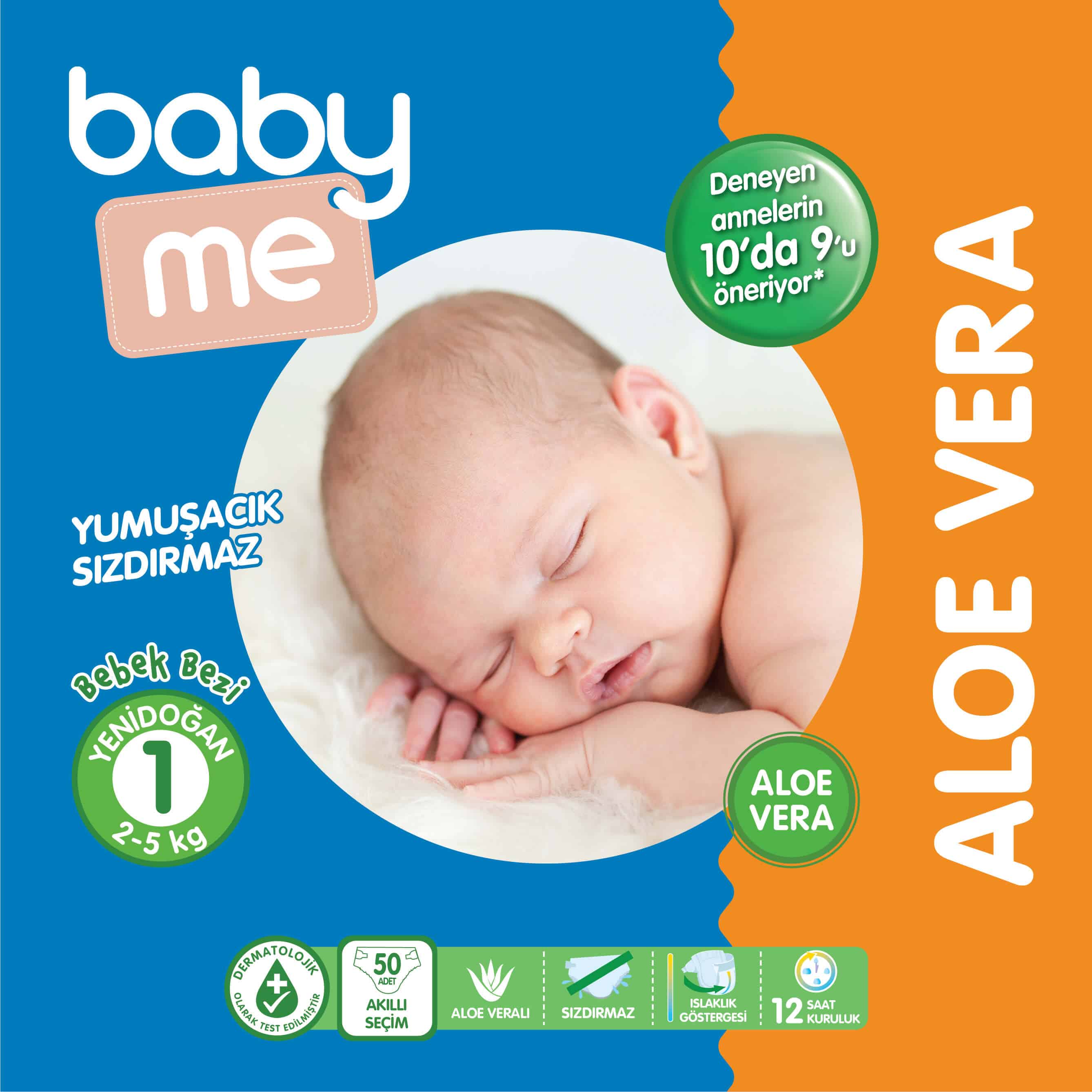 baby me Aloe Veralı Bebek Bezi Çıktı!